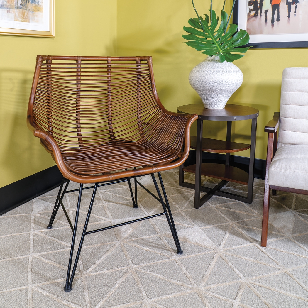 Alonan Brown Accent Chair - Thumbnail - Image 2