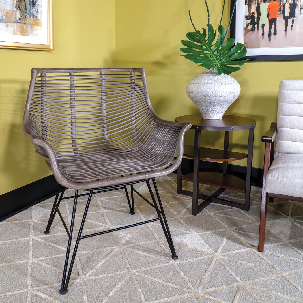 Alonan Gray Accent Chair - Thumbnail - Image 2