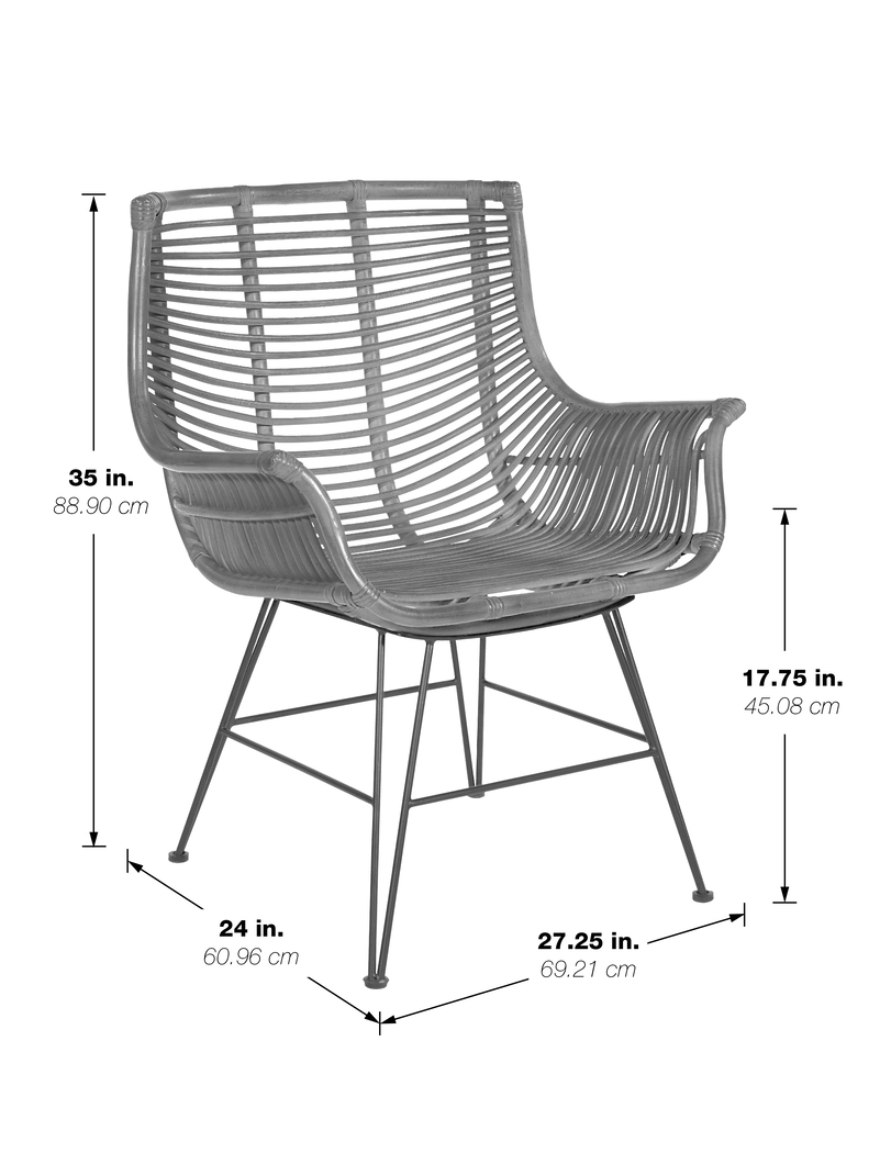 Alonan Gray Accent Chair - Thumbnail - Image 7