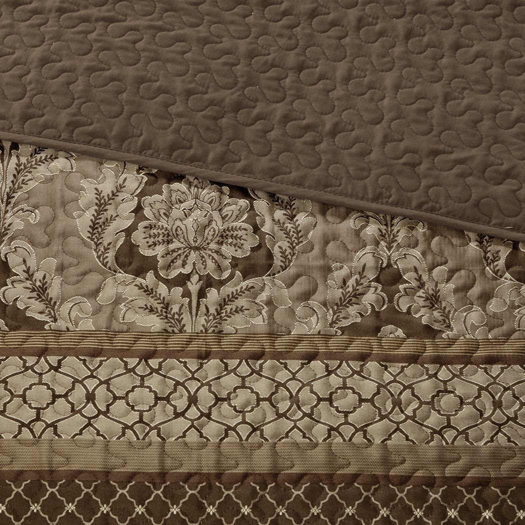 Alondria Brown 5 Pc Queen Bedspread Set - Thumbnail - Image 4