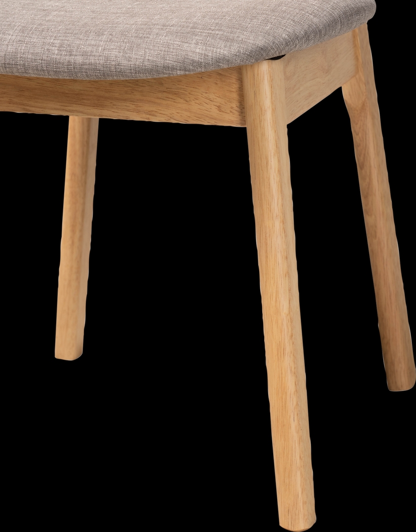 Alonesos Light Brown Side Chair, Set of 2 - Thumbnail - Image 4