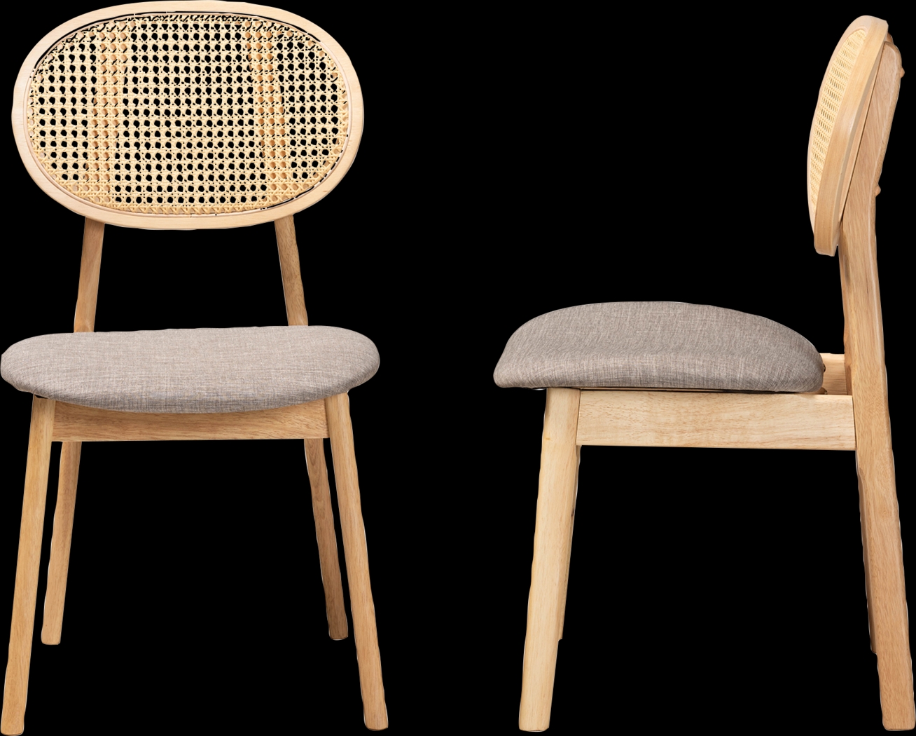 Alonesos Light Brown Side Chair, Set of 2 - Thumbnail - Image 6