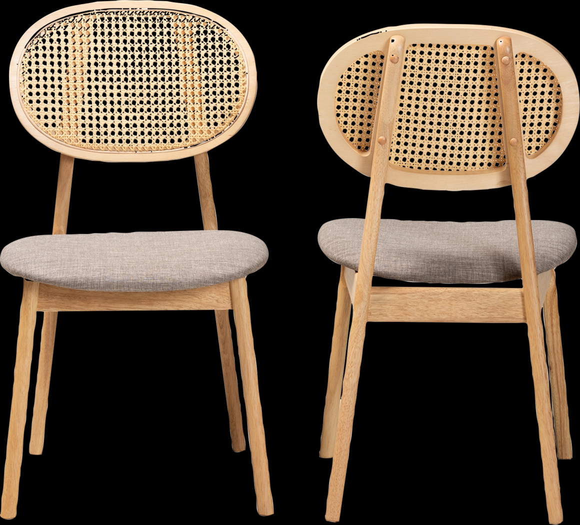 Alonesos Light Brown Side Chair, Set of 2 - Thumbnail - Image 7