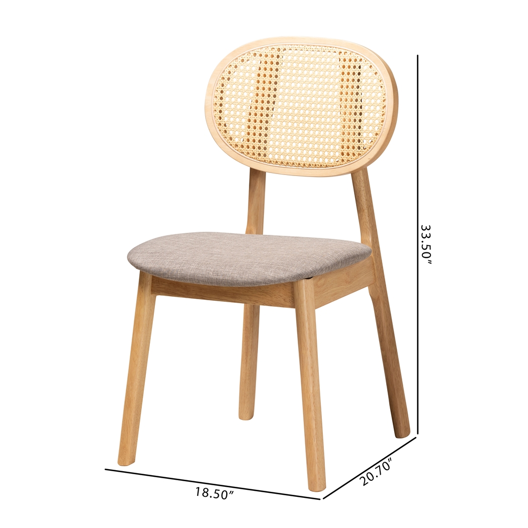 Alonesos Light Brown Side Chair, Set of 2 - Thumbnail - Image 8