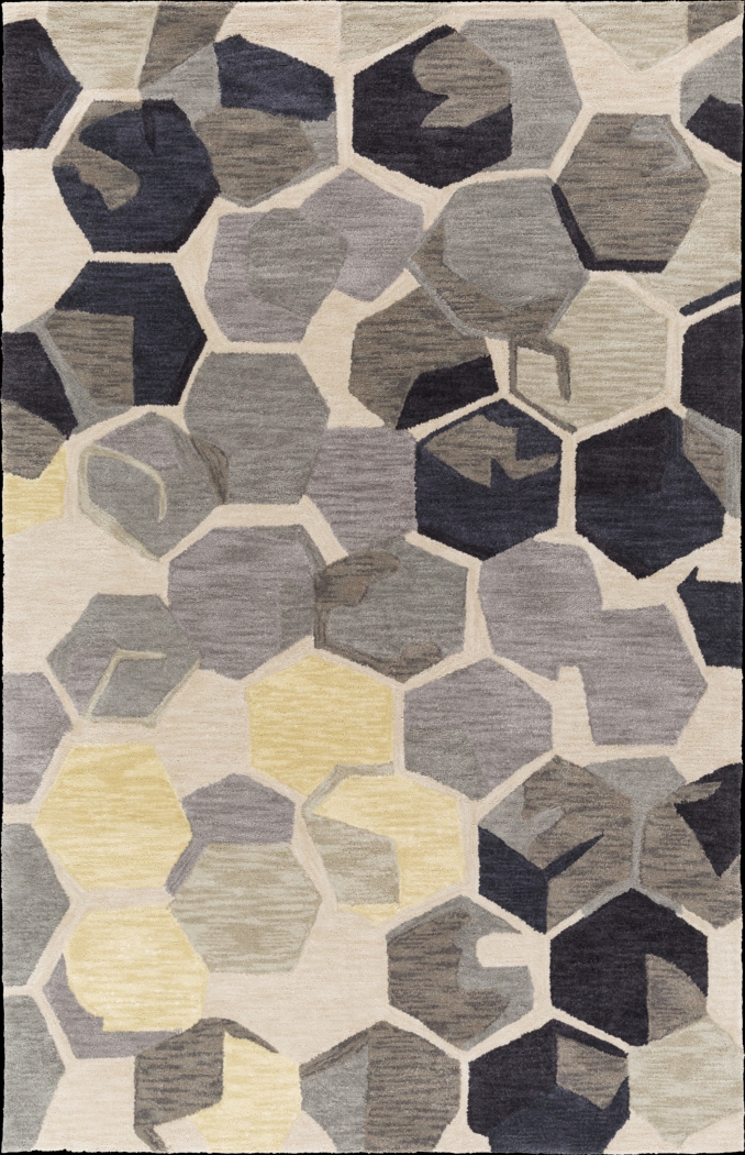 Alora Black 5' x 7'6 Rug - Thumbnail - Image 1