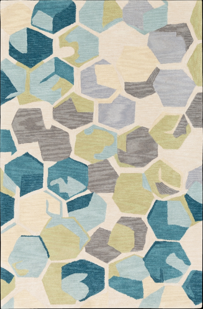 Alora Teal 5' x 7'6 Rug - Thumbnail - Image 1