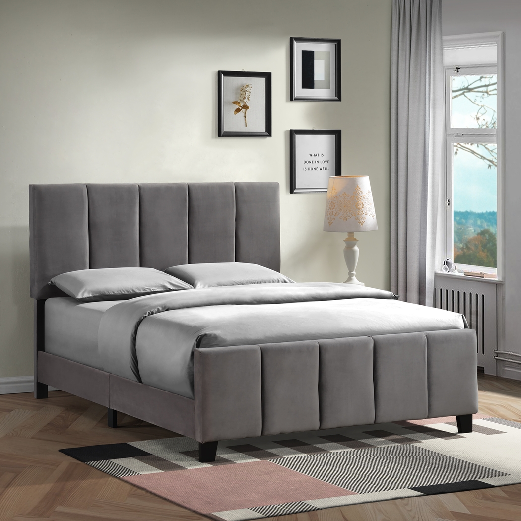 Aloreno Gray King Bed - Thumbnail - Image 2