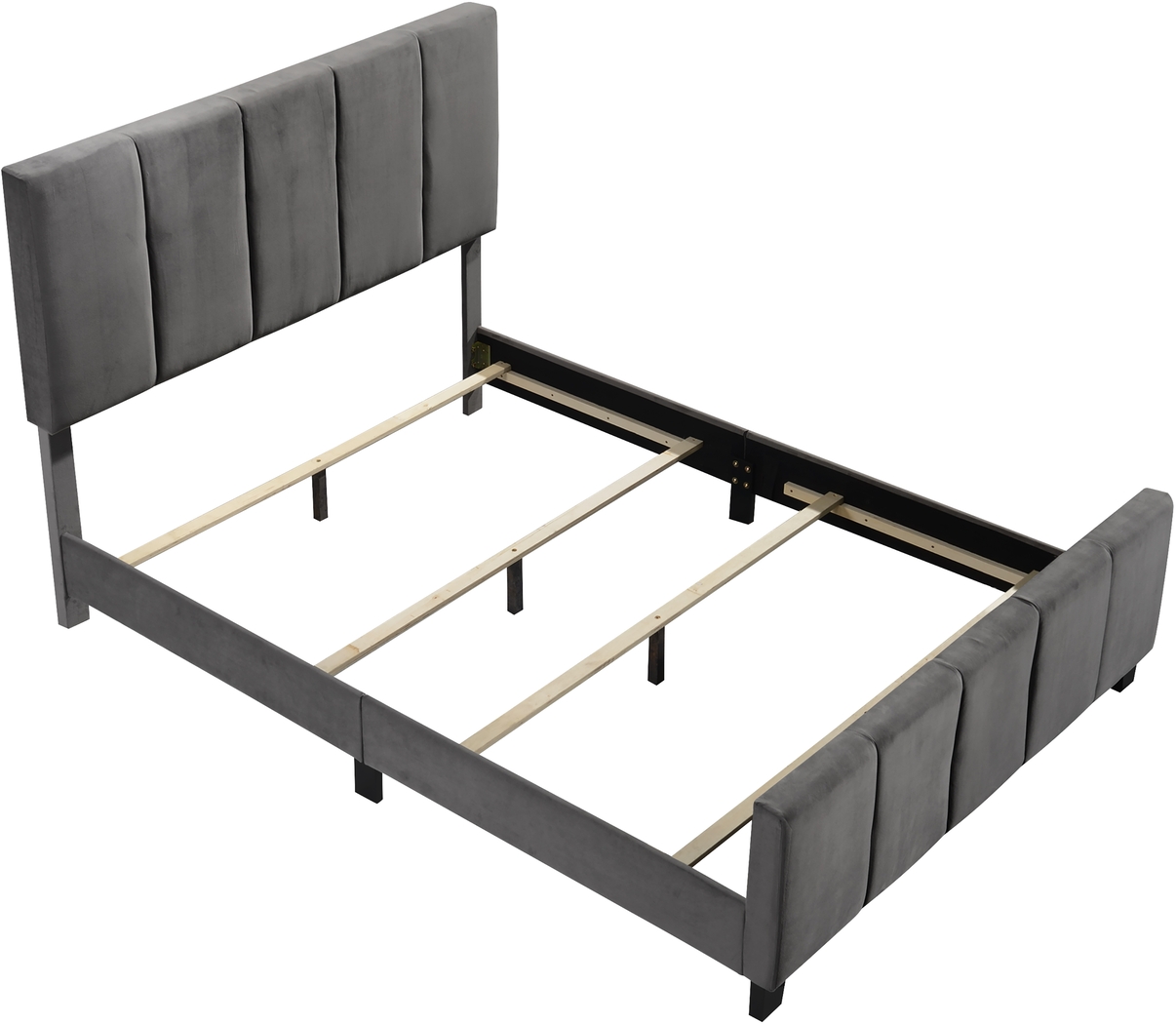 Aloreno Gray King Bed - Thumbnail - Image 4
