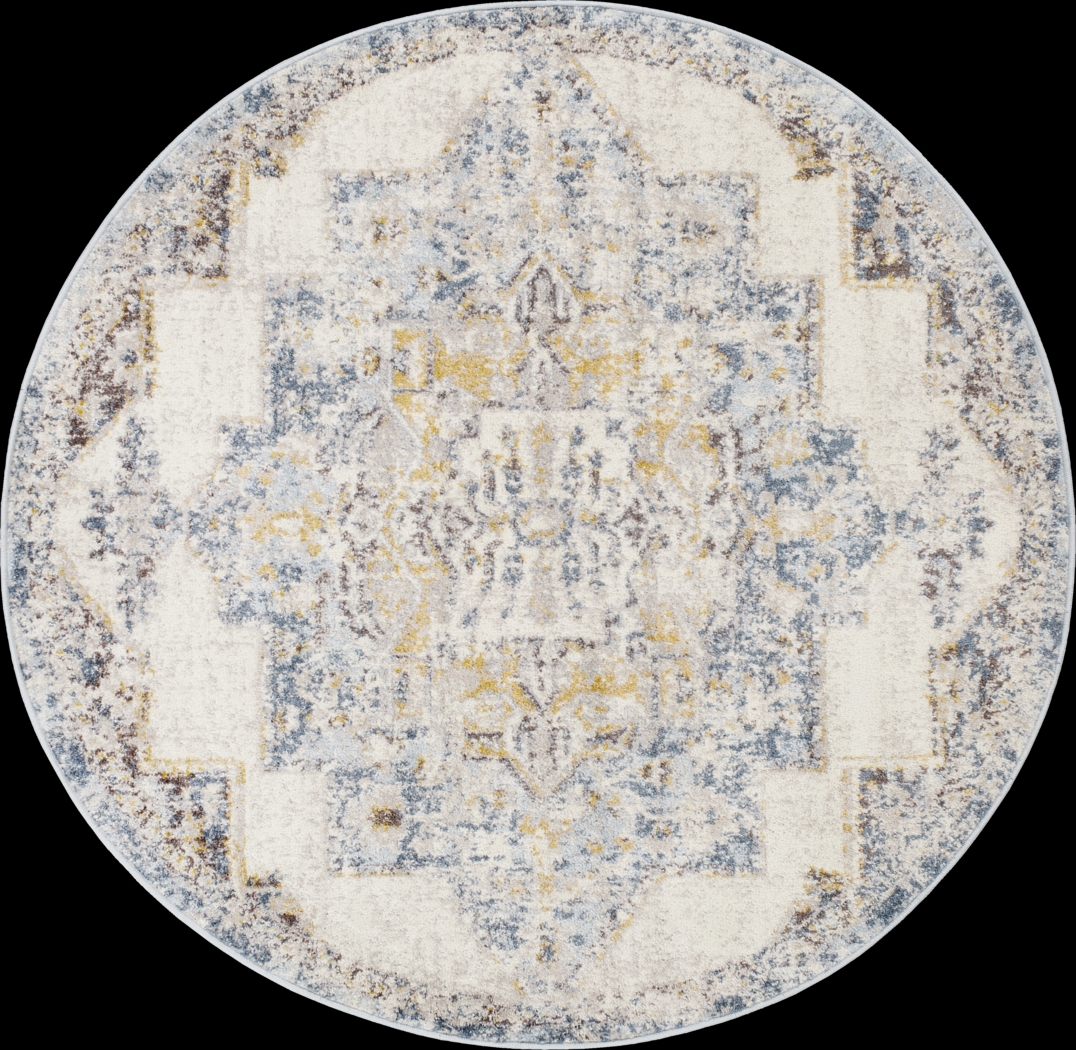 Aloria I Beige 5'3 Round Rug - Thumbnail - Image 1
