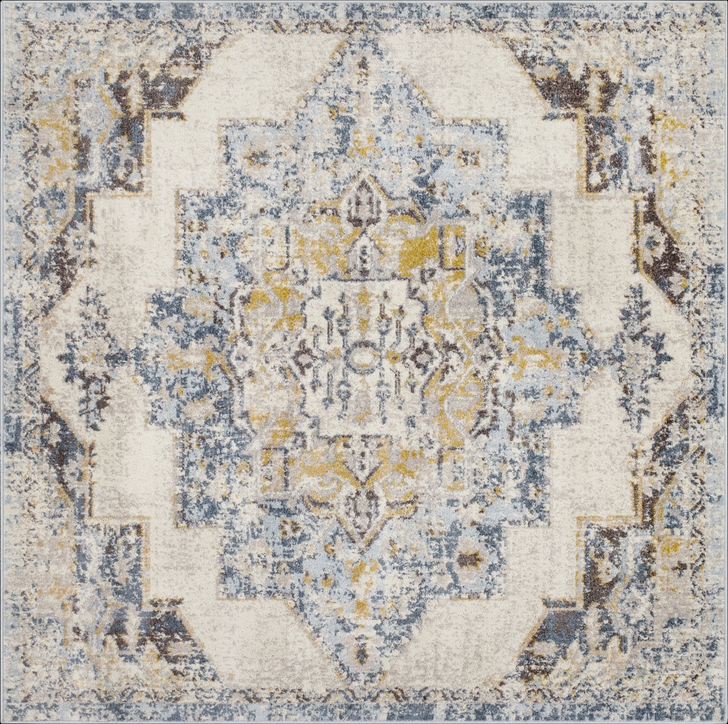 Aloria I Beige 6'7 Square Rug - Thumbnail - Image 1