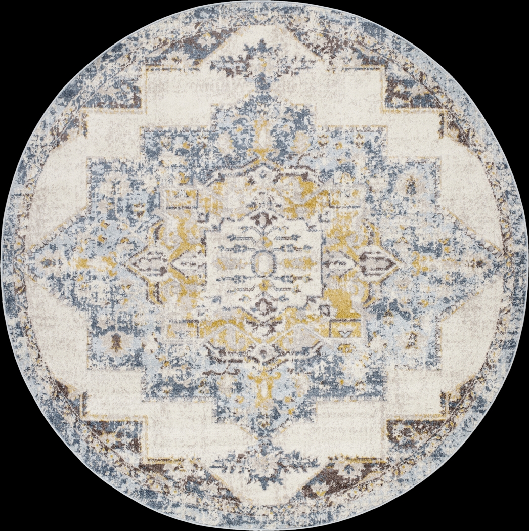 Aloria I Beige 7'10 Round Rug - Thumbnail - Image 1