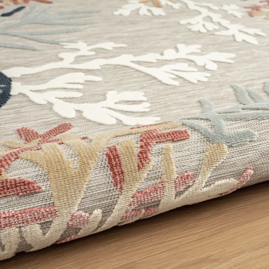 Alotimo Beige/Multi 5' x 7' Indoor/Outdoor Rug - Image 6