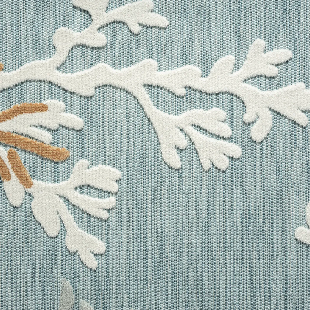 Alotimo Blue/Multi 5' x 7' Indoor/Outdoor Rug - Image 9