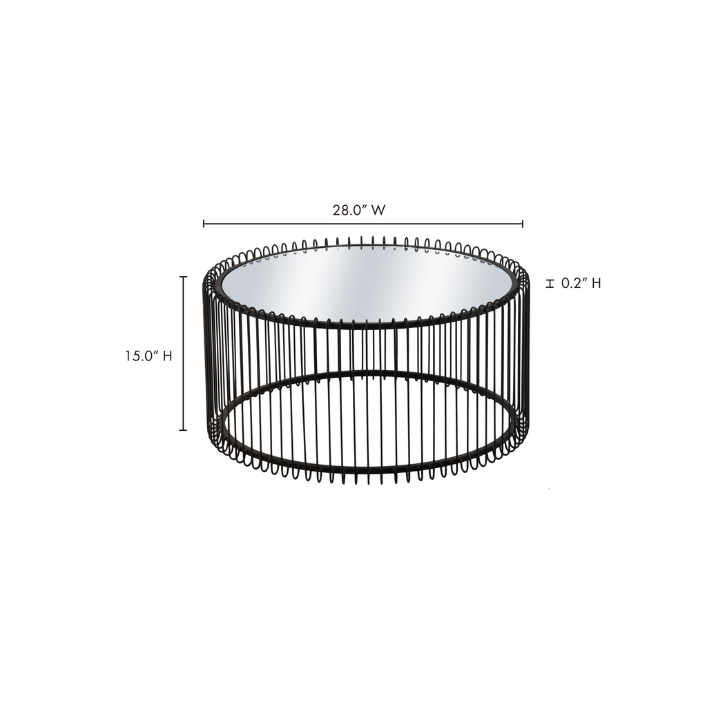 Alpenwood Black Cocktail Table - Thumbnail - Image 3