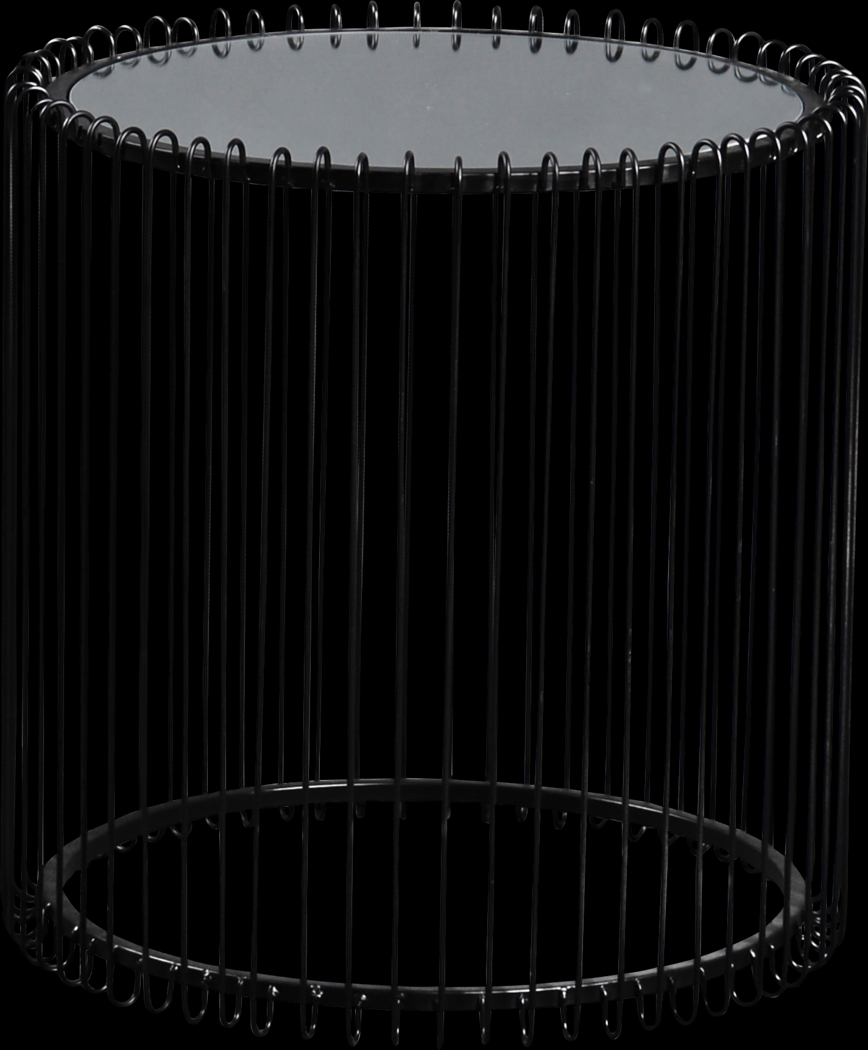 Alpenwood Black Side Table - Thumbnail - Image 1