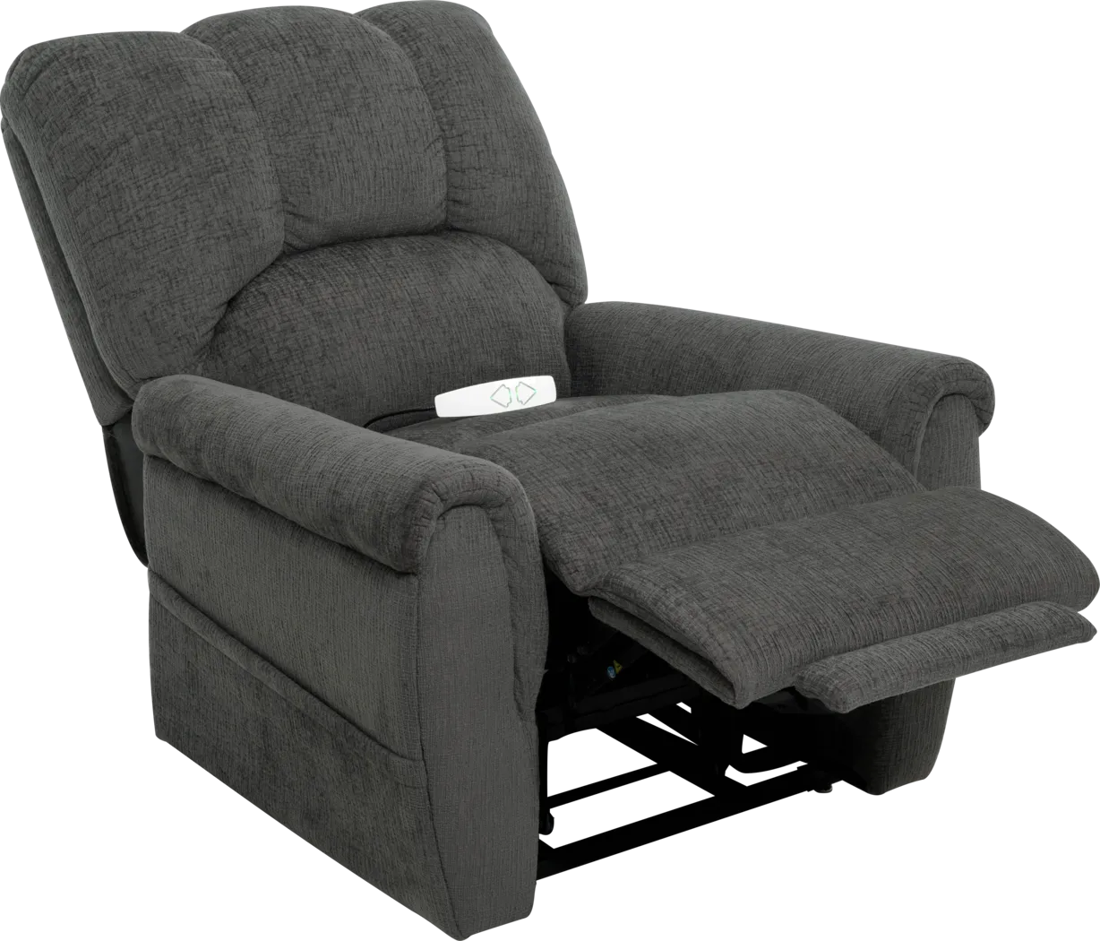 Alperton Charcoal Lift Chair Power Recliner - Thumbnail - Image 3