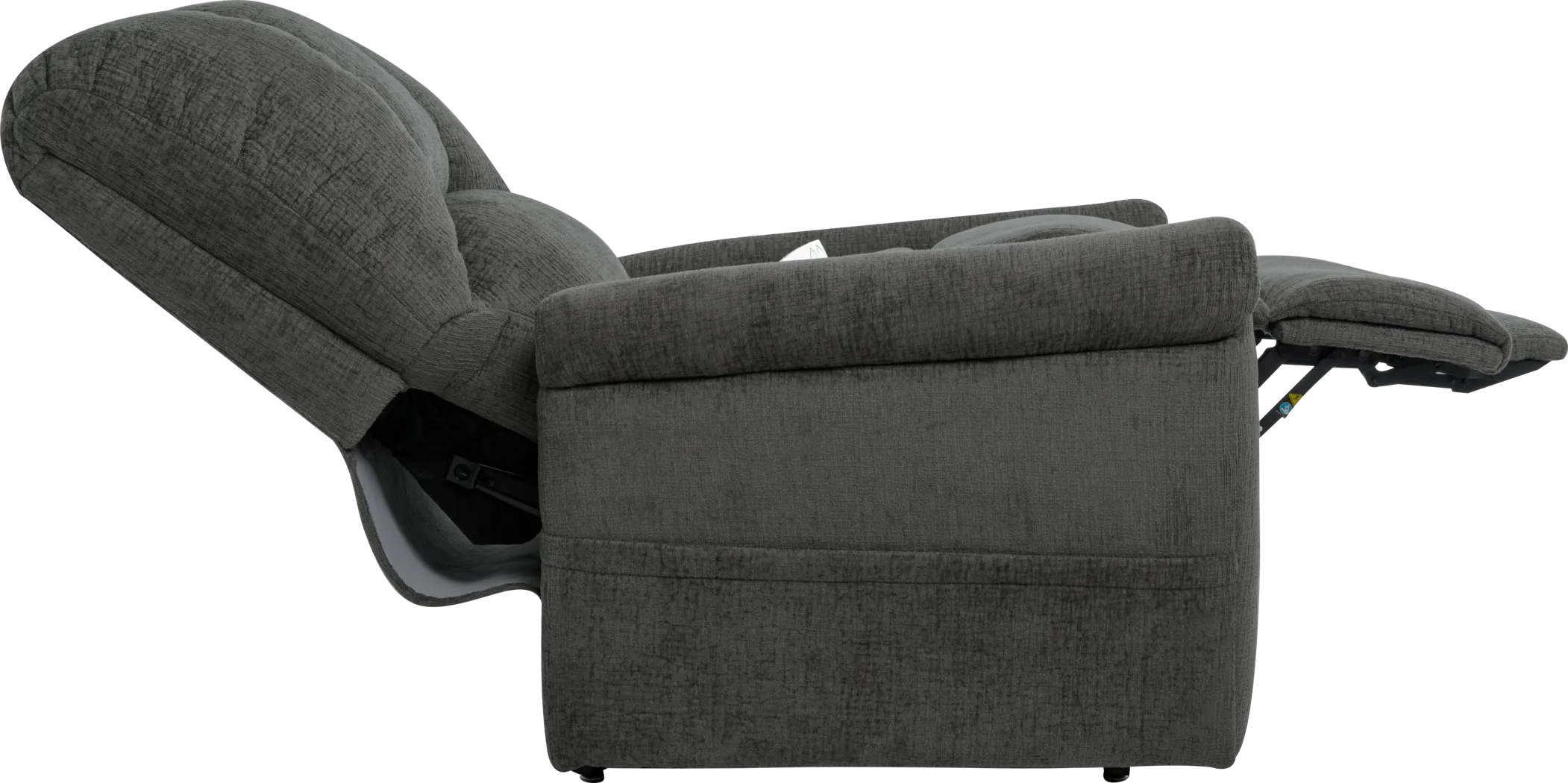 Alperton Charcoal Lift Chair Power Recliner - Thumbnail - Image 5