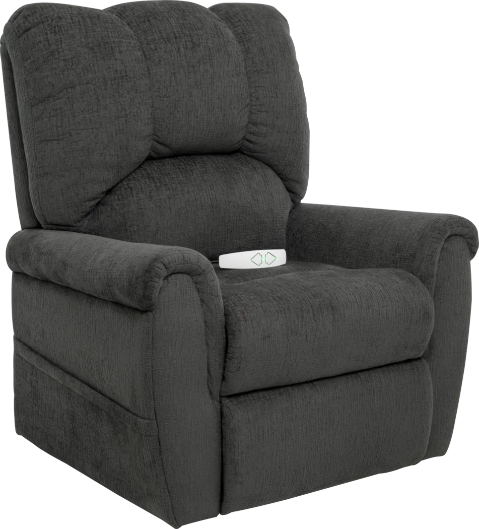 Alperton Charcoal Lift Chair Power Recliner - Thumbnail - Image 1