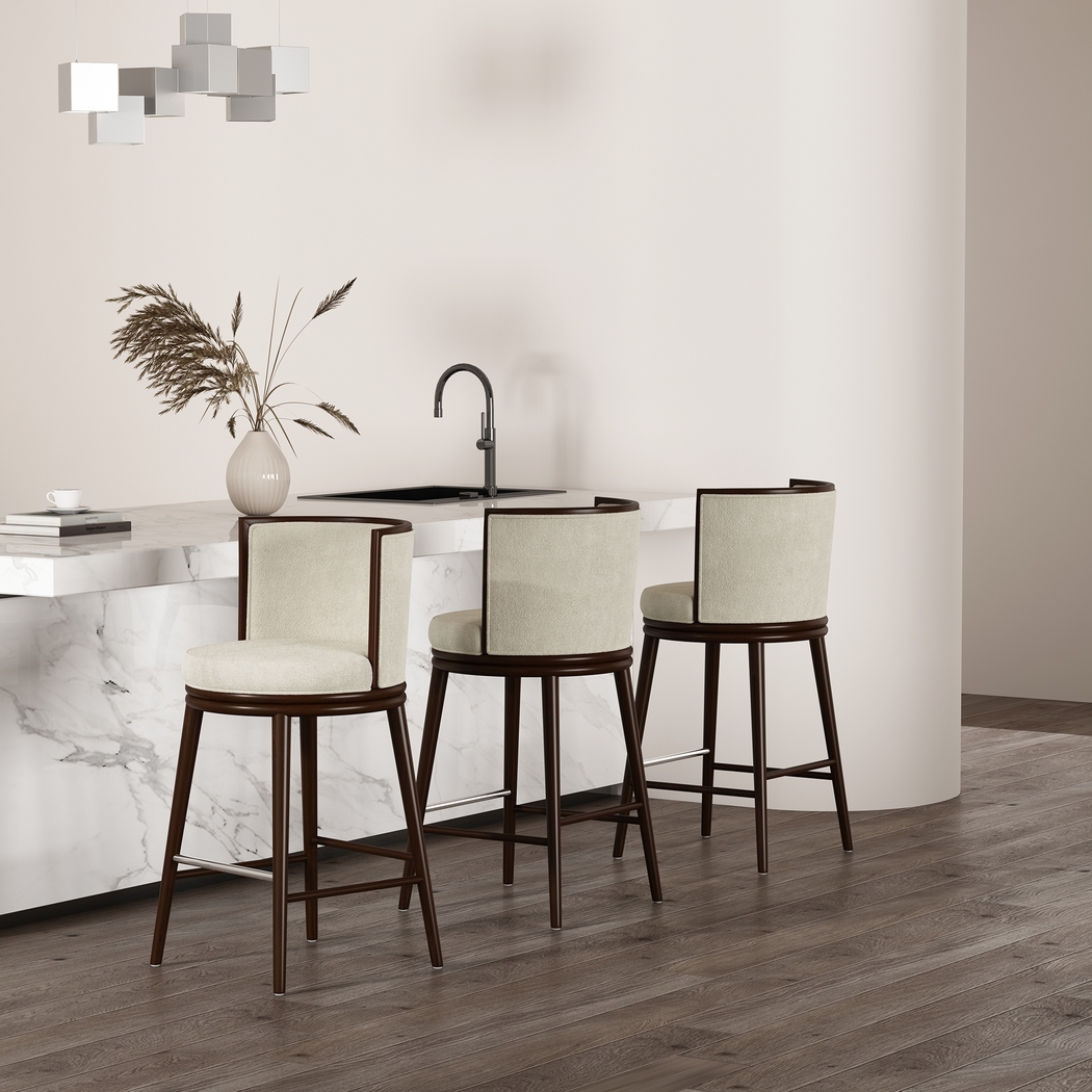 Alphadream I Cream Barstool - Thumbnail - Image 3