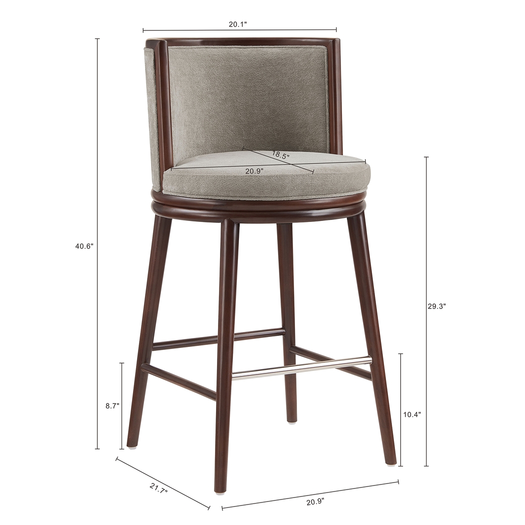 Alphadream I Gray Barstool - Thumbnail - Image 5