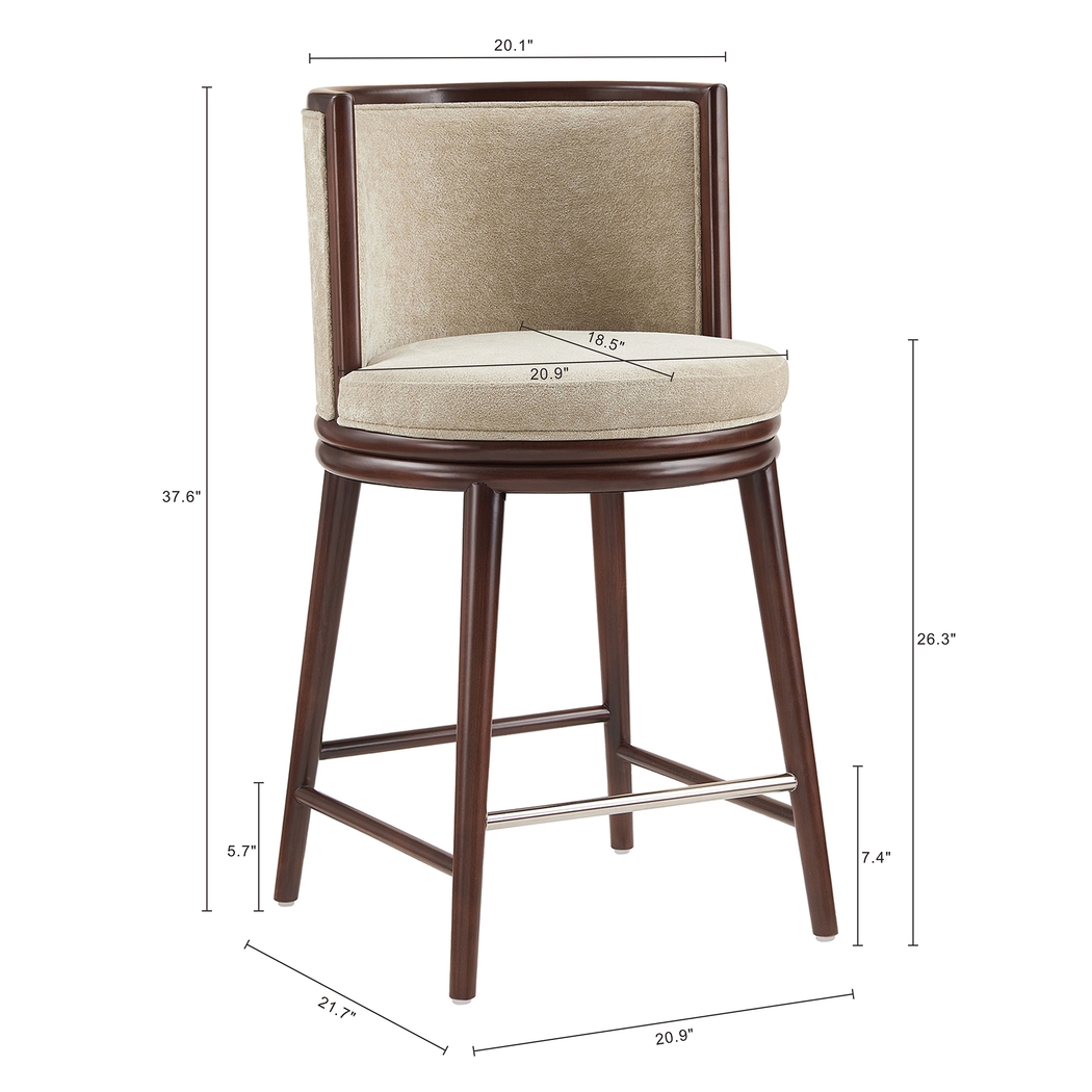 Alphadream I Natural Counter Height Stool - Thumbnail - Image 5