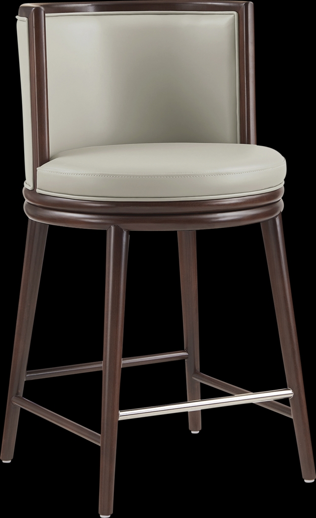 Alphadream II Stone Gray Counter Height Stool - Thumbnail - Image 10