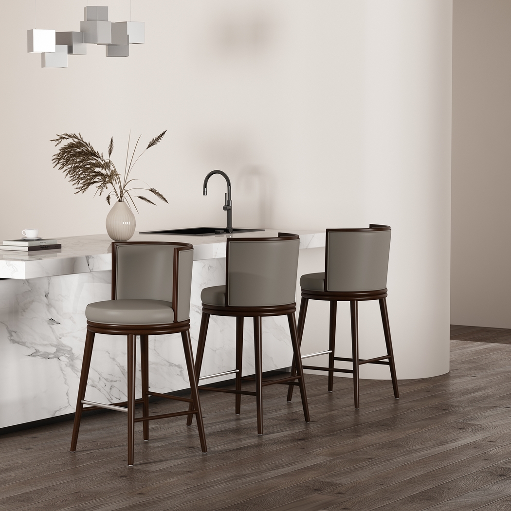 Alphadream II Taupe Barstool - Thumbnail - Image 2