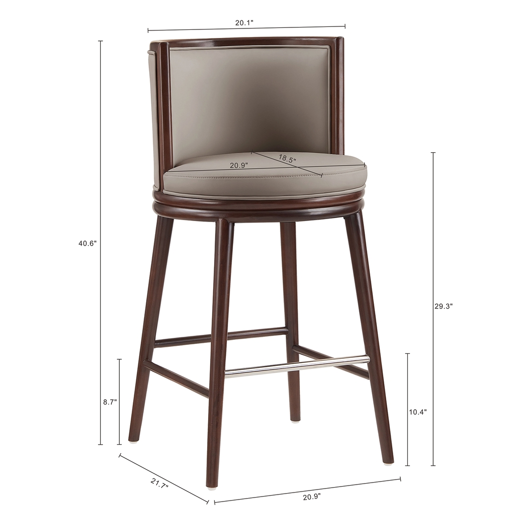 Alphadream II Taupe Barstool - Thumbnail - Image 9
