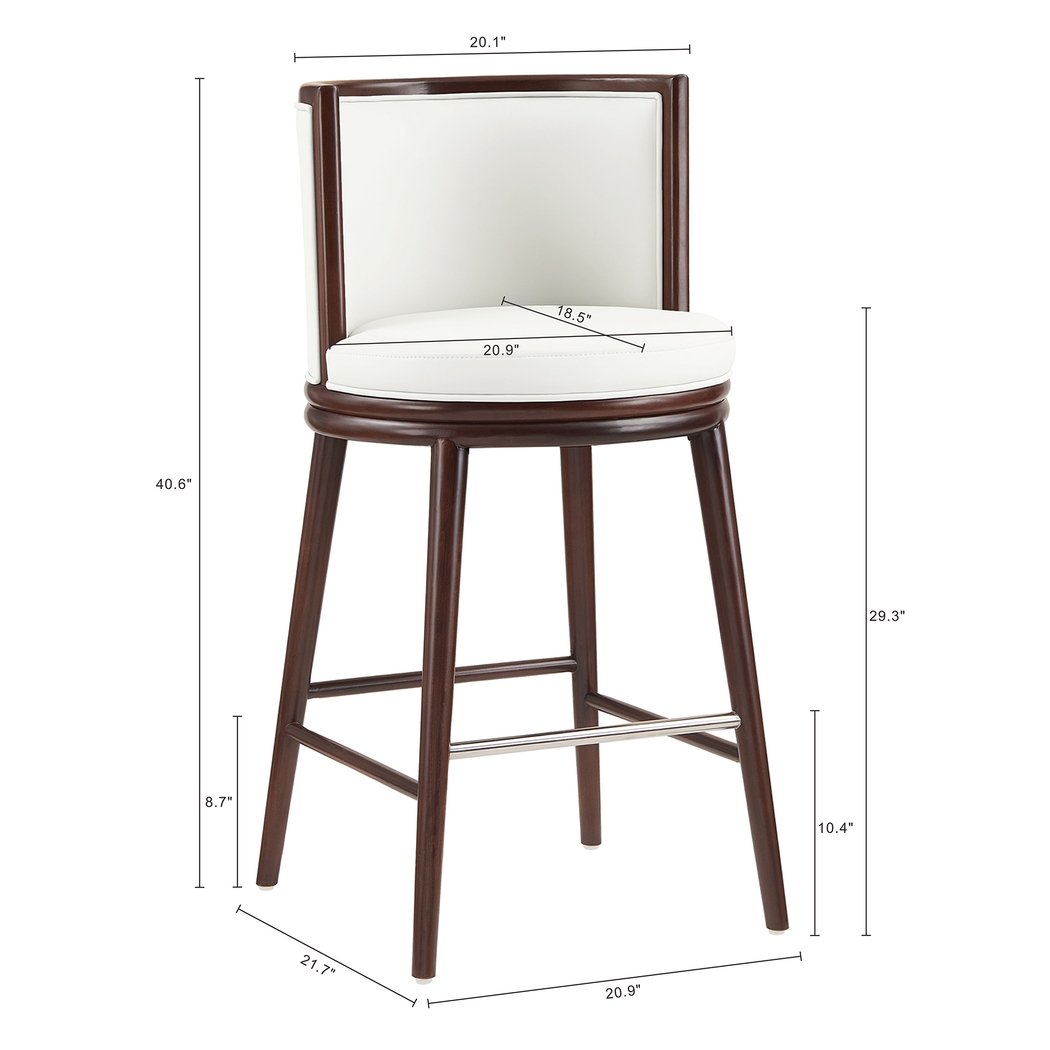 Alphadream II White Barstool - Thumbnail - Image 9