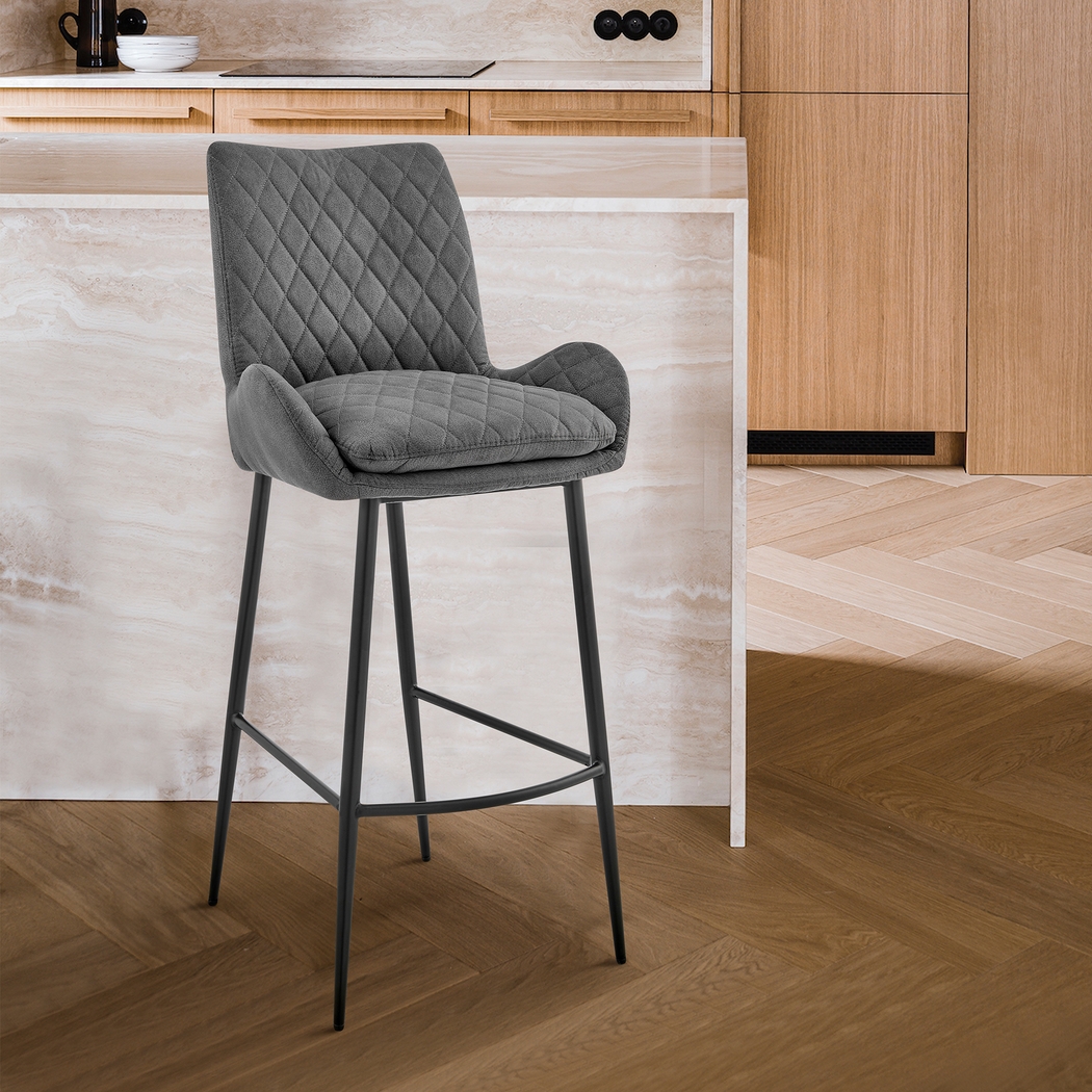 Alphage Charcoal Barstool - Thumbnail - Image 8