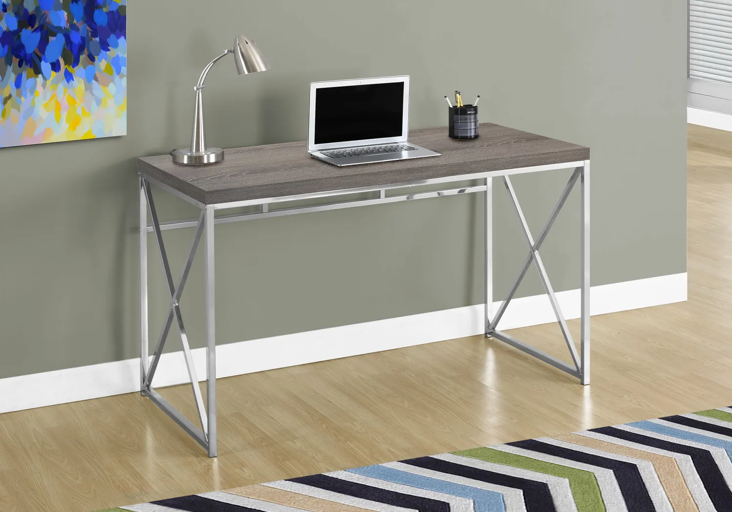 Alphaway Taupe Desk - Thumbnail - Image 2