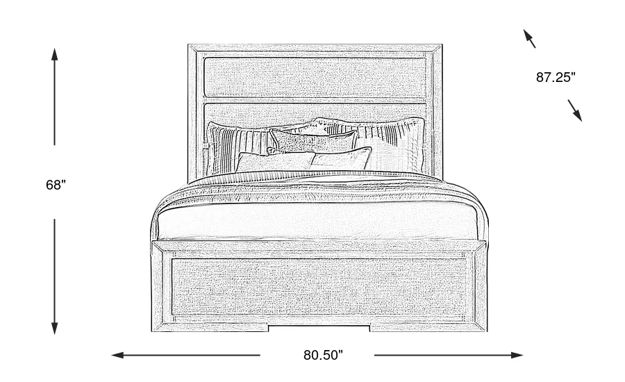 Dimension Image. Please refer to the Dimension Tab on this page for dimension details.