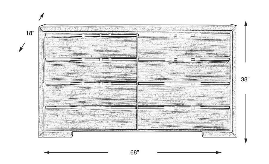 Dimension Image. Please refer to the Dimension Tab on this page for dimension details.