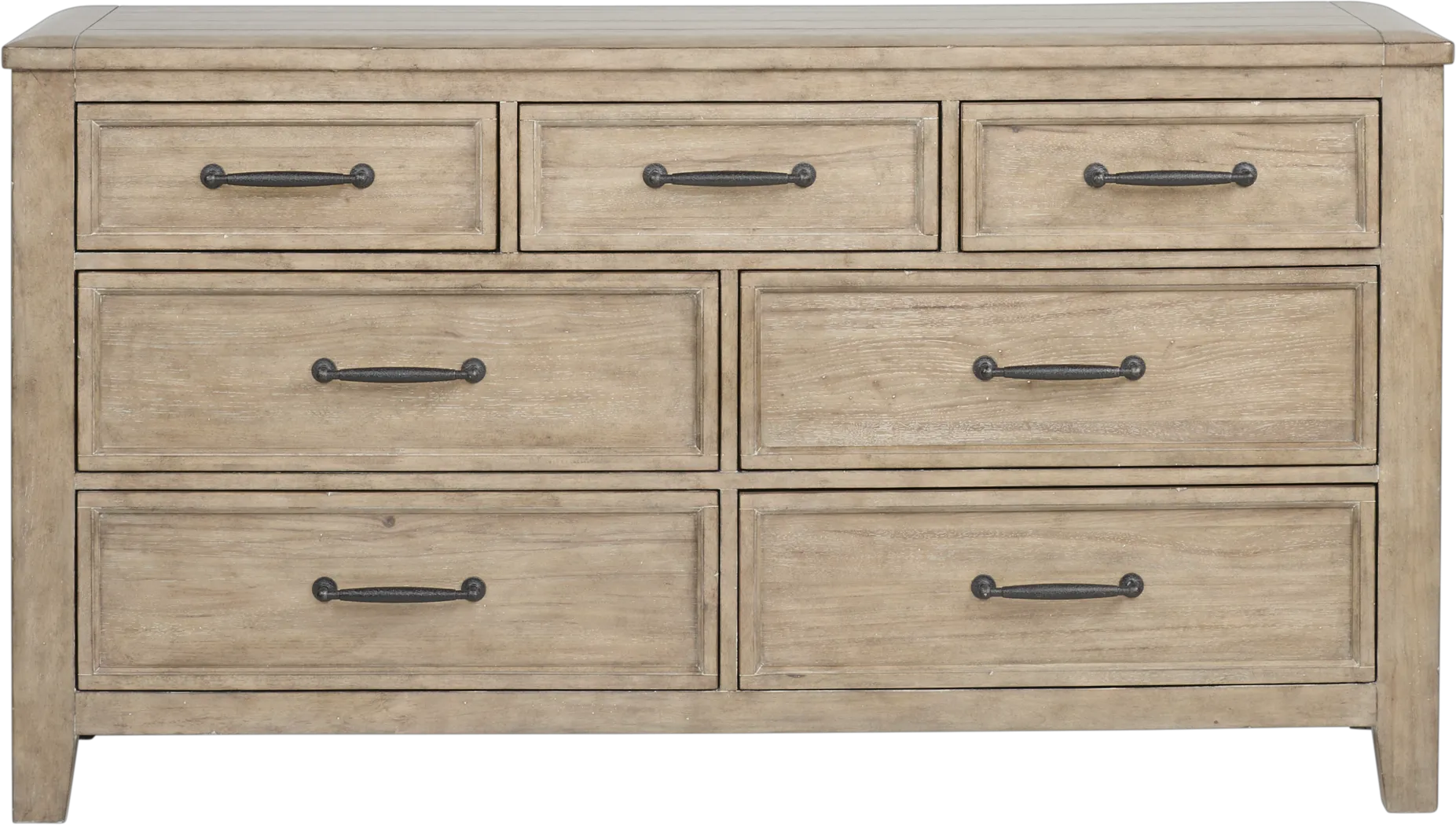 Alpine Lake Washed Oak Dresser - Thumbnail - Image 1