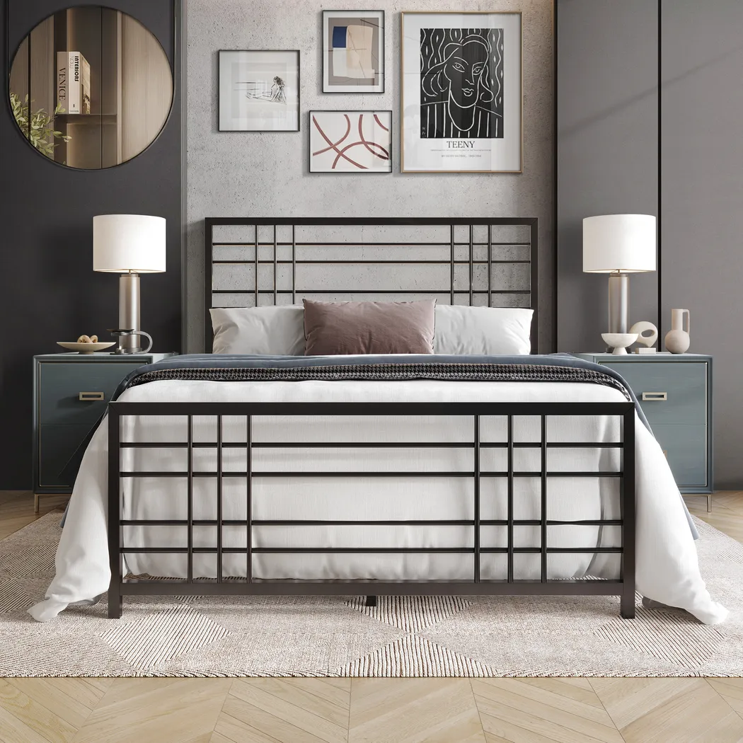 Alpires Black Full Bed - Thumbnail - Image 2