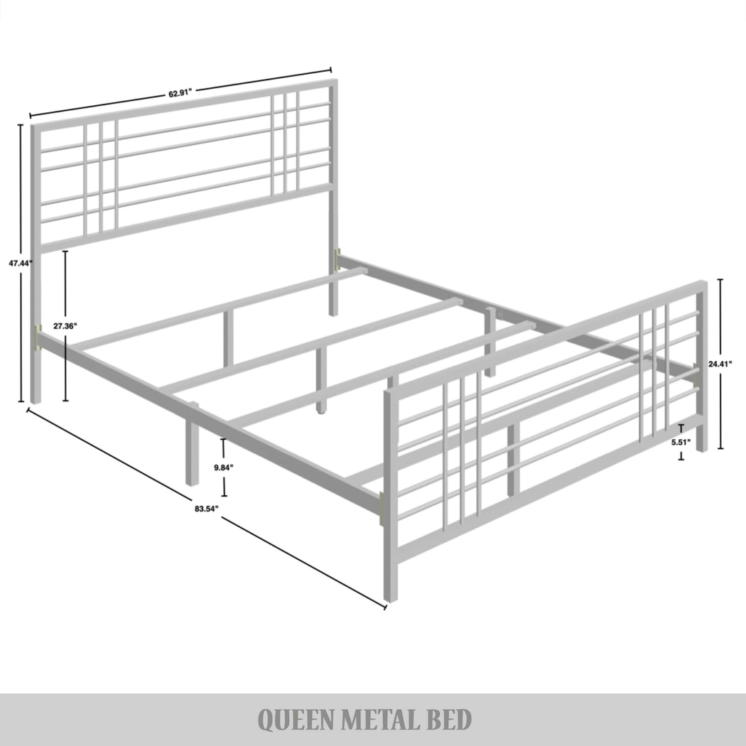 Alpires Black Queen Bed - Thumbnail - Image 5