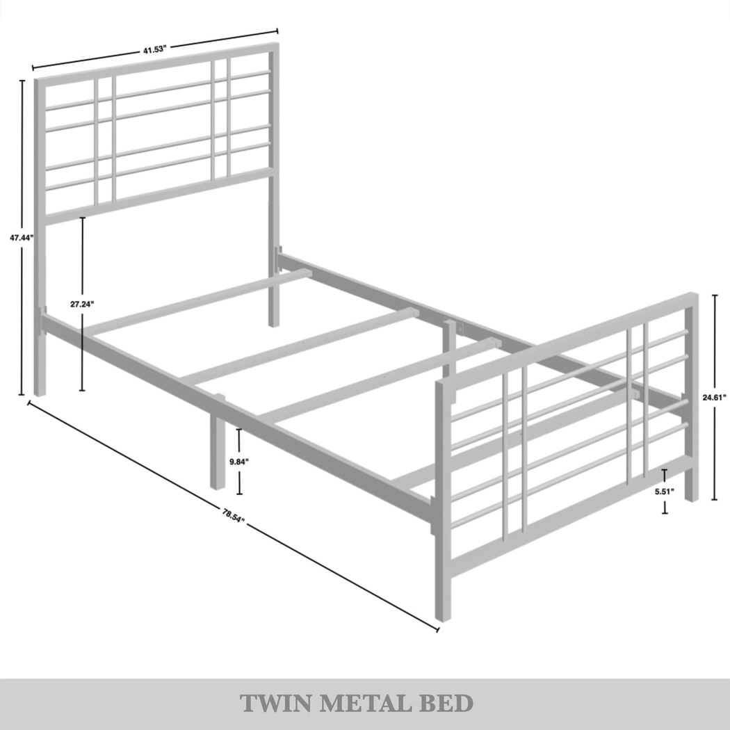 Alpires Black Twin Bed - Thumbnail - Image 5