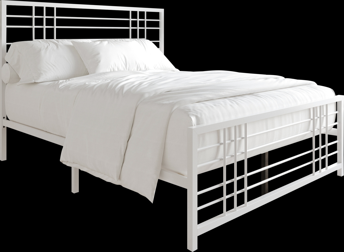 Alpires White Full Bed - Thumbnail - Image 1