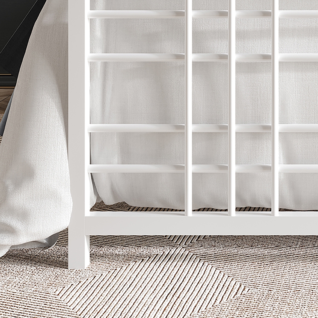 Alpires White Twin Bed - Thumbnail - Image 6