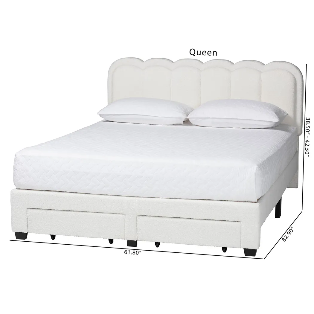 Alpirete Cream Queen Storage Bed - Thumbnail - Image 2