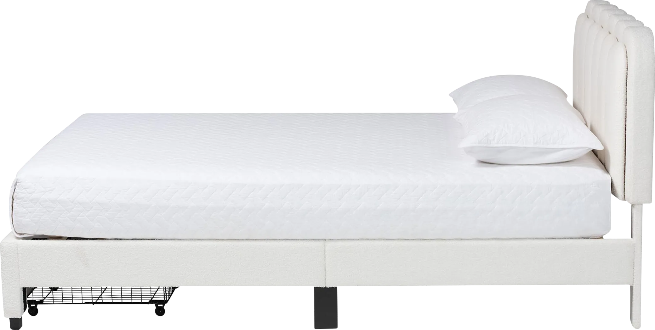 Alpirete Cream Queen Storage Bed - Thumbnail - Image 7