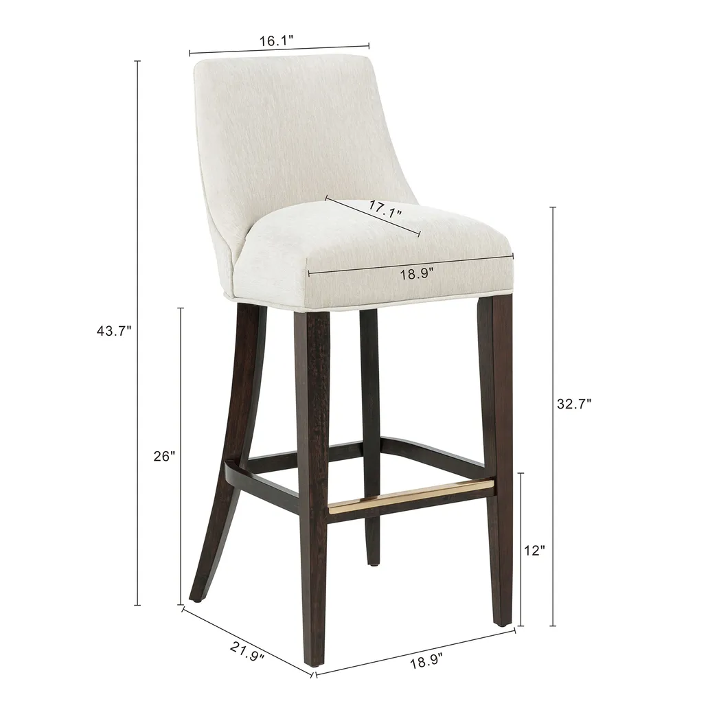 Alpireyen Cream Barstool - Thumbnail - Image 8