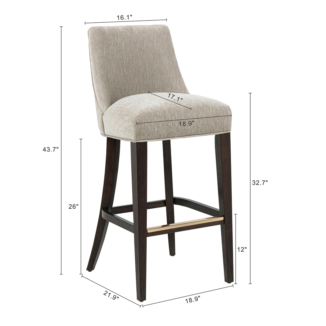 Alpireyen Taupe Barstool - Thumbnail - Image 8