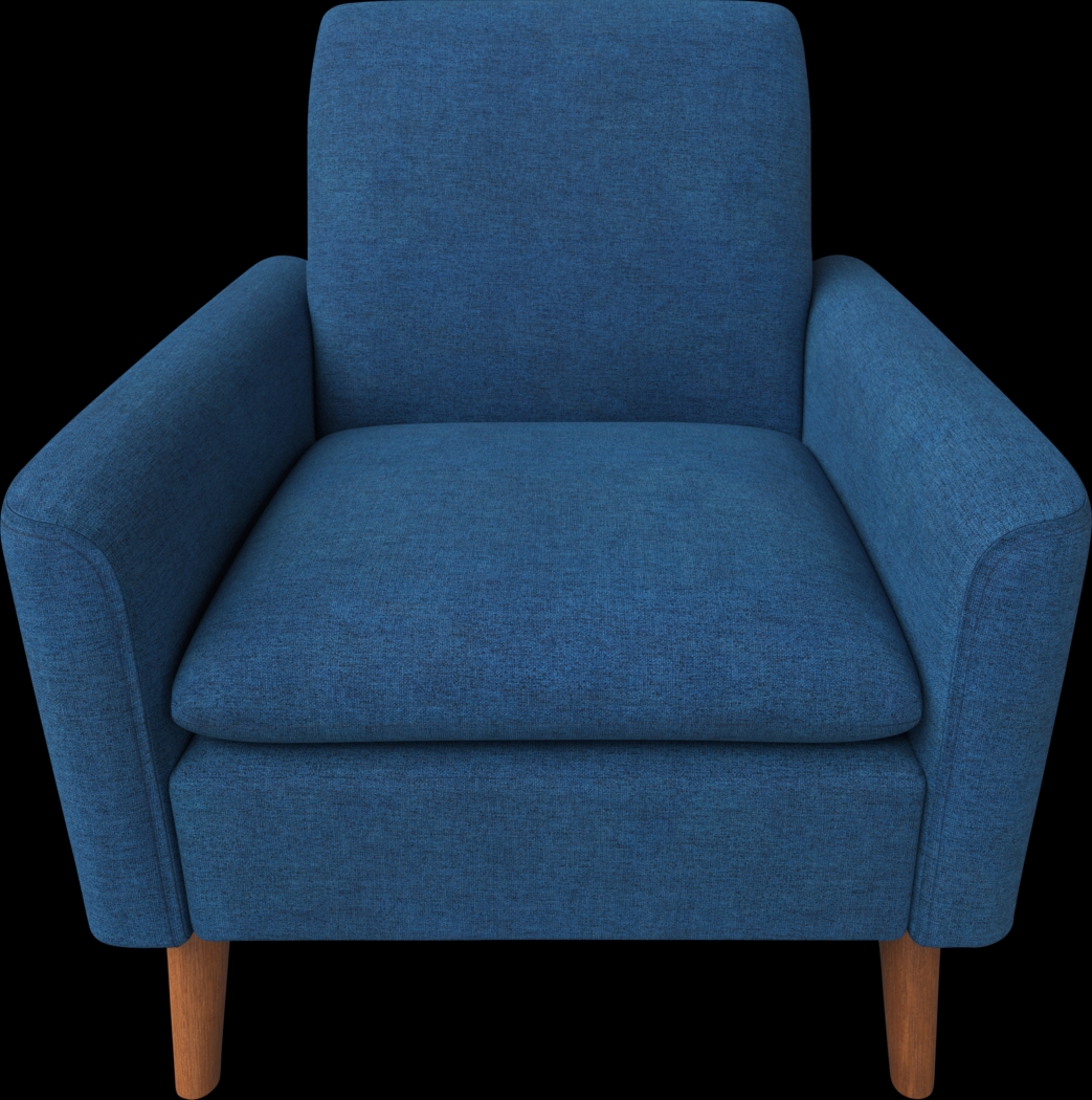 Alran Blue Accent Chair - Thumbnail - Image 4