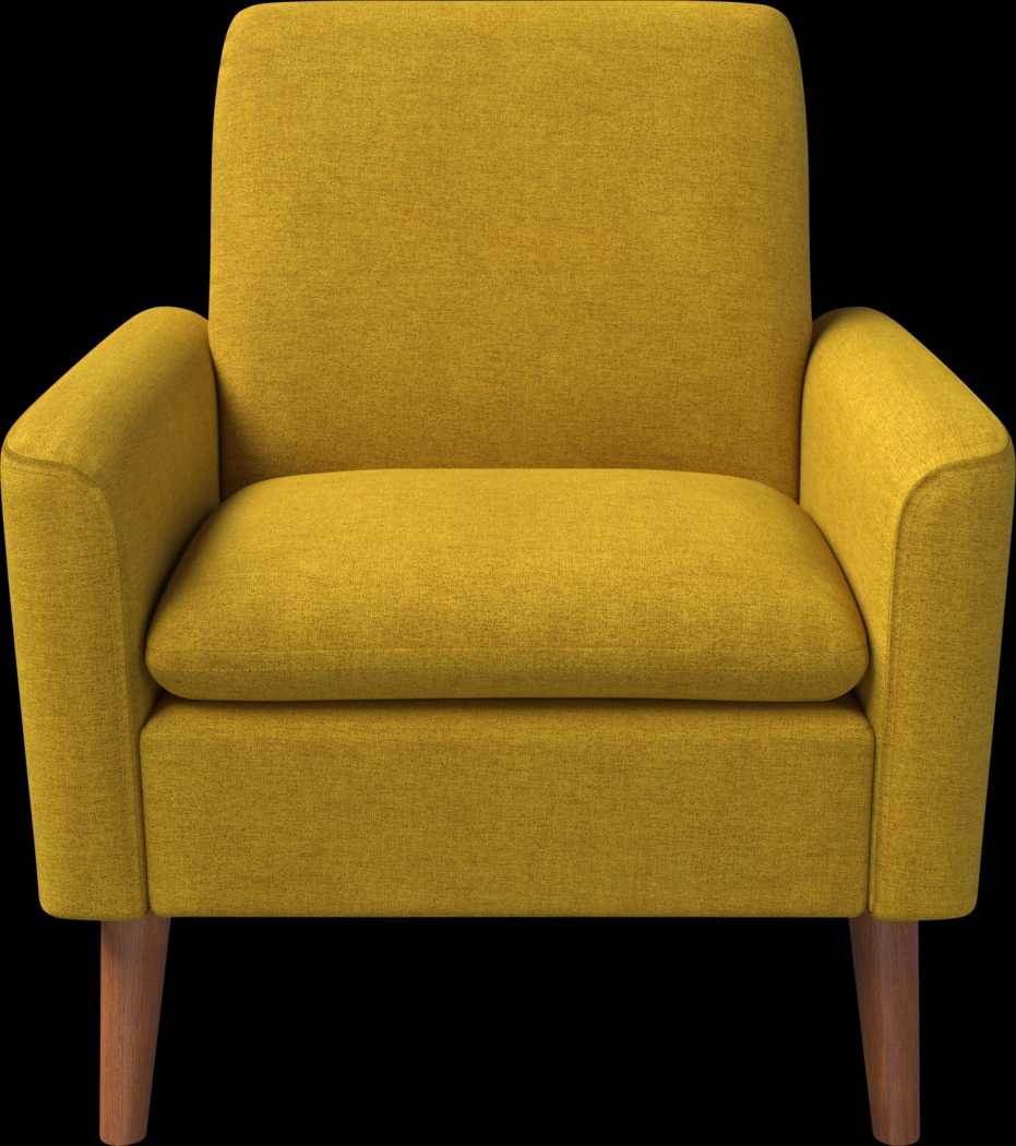 Alran Yellow Accent Chair - Thumbnail - Image 2