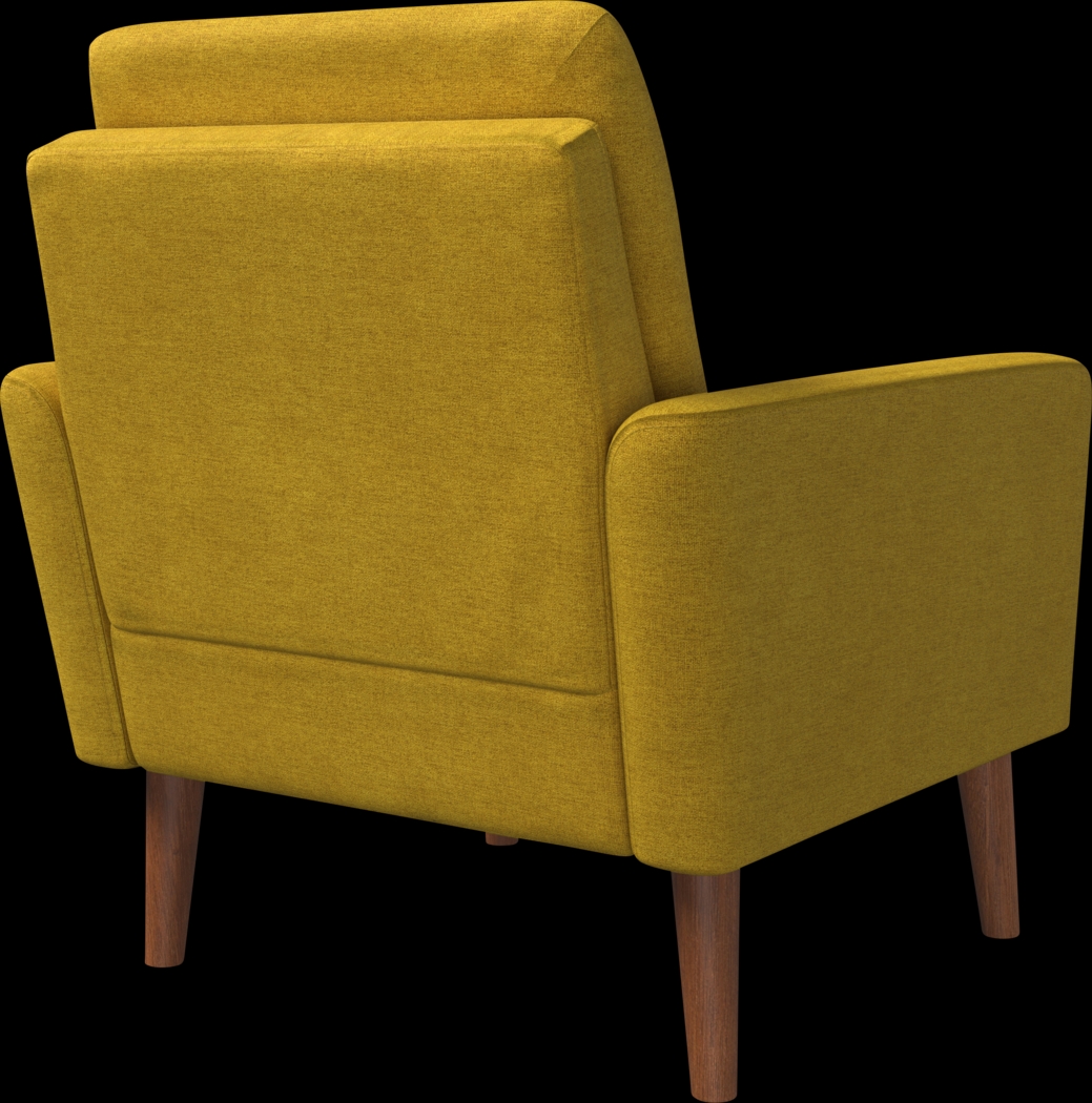 Alran Yellow Accent Chair - Thumbnail - Image 3