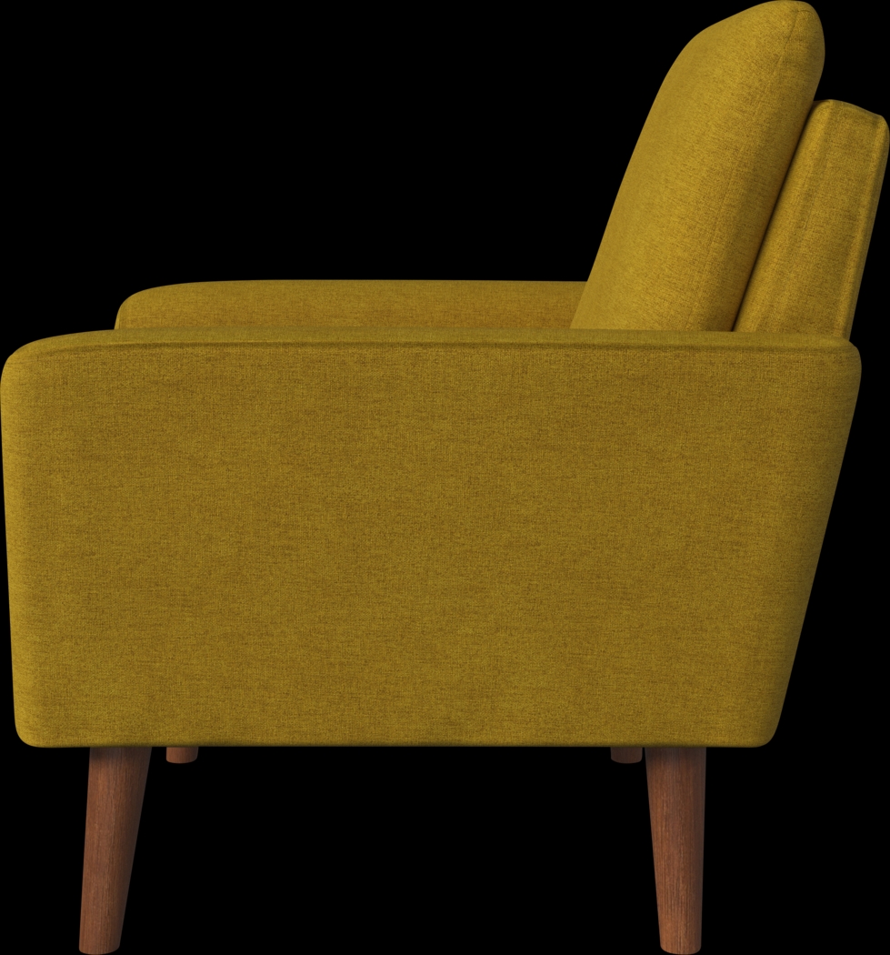 Alran Yellow Accent Chair - Thumbnail - Image 5