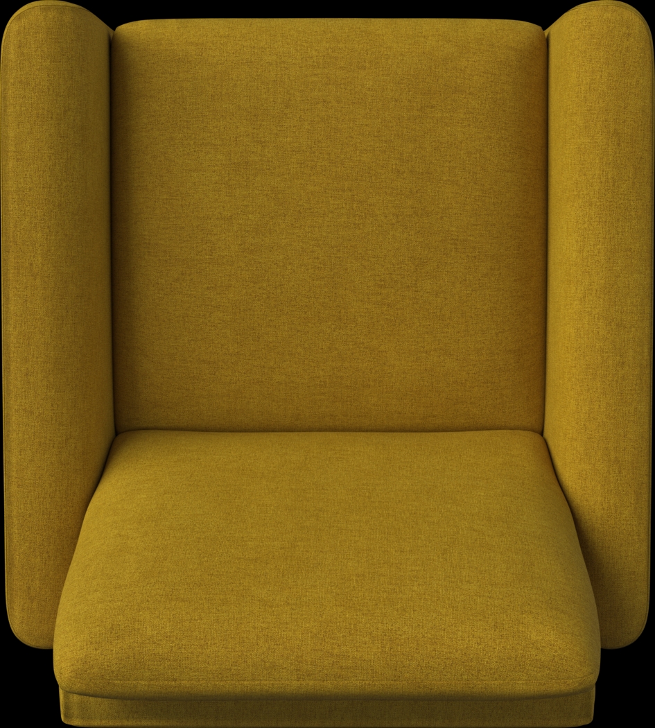 Alran Yellow Accent Chair - Thumbnail - Image 6