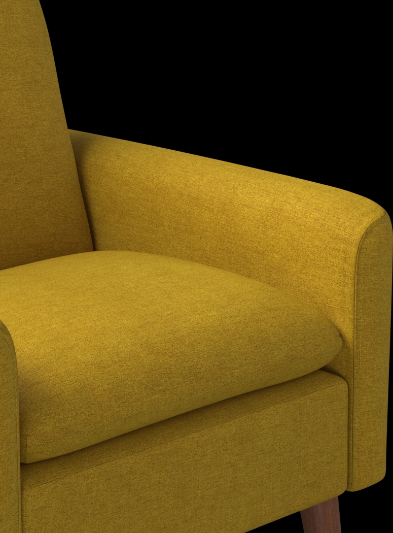 Alran Yellow Accent Chair - Thumbnail - Image 7
