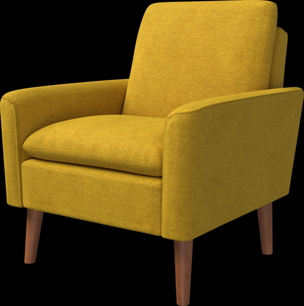 Alran Yellow Accent Chair - Thumbnail - Image 1